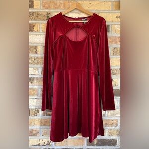 Wrangler Retro Velvet Fit & Flare Dress Cowgirl Westerncore XL